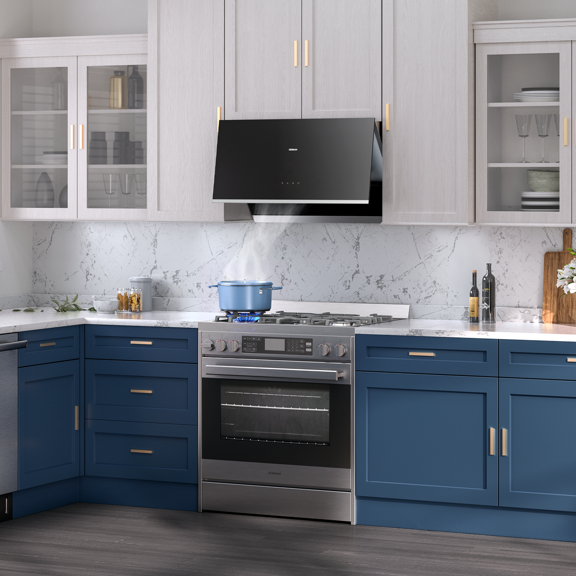 30 downdraft range hood