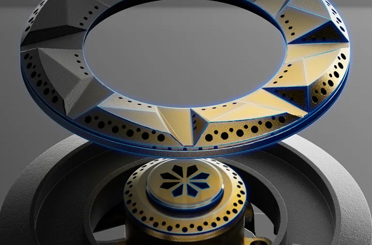 <em>Durable Brass Burners</em>