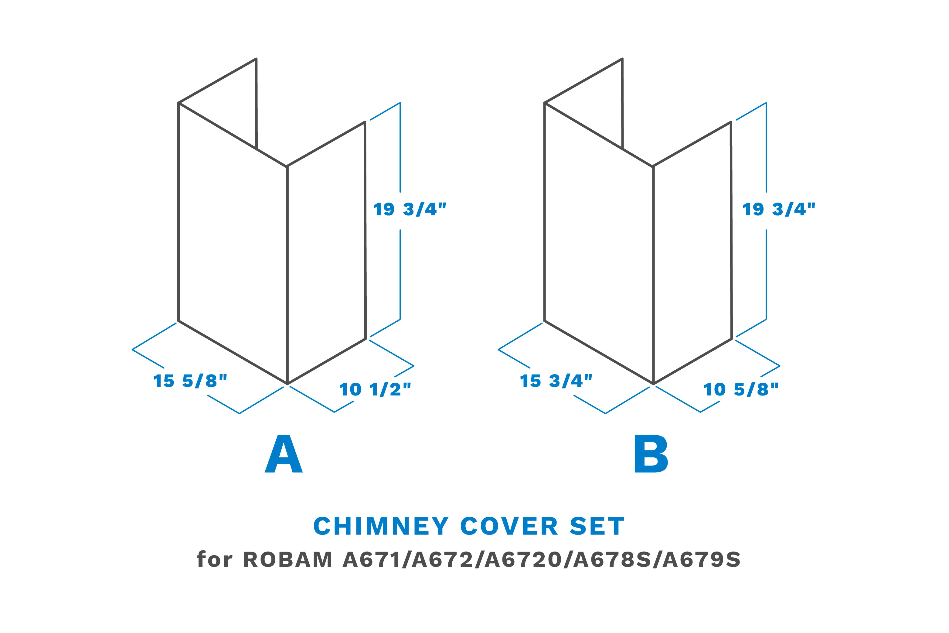ROBAM - A671/A672/A6720/A678S/A679S Chimney Cover Set - ROBAM Living