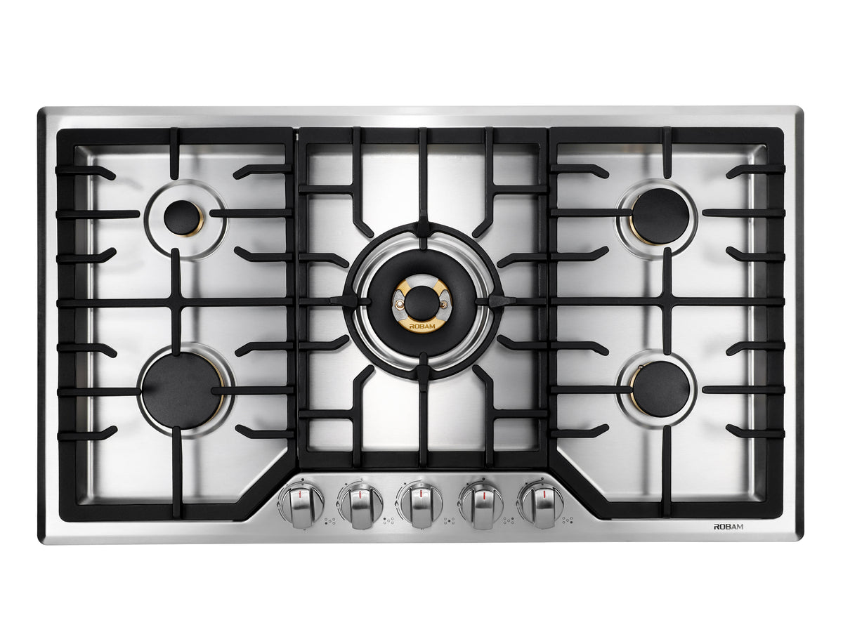 Robam G517K 30” Chef's Favorite Convection Freestanding Gas Range, 5 S