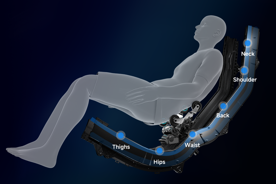 Premium Zero Gravity SL-Track 3D Shiatsu Full Body Massage Chair with Heat