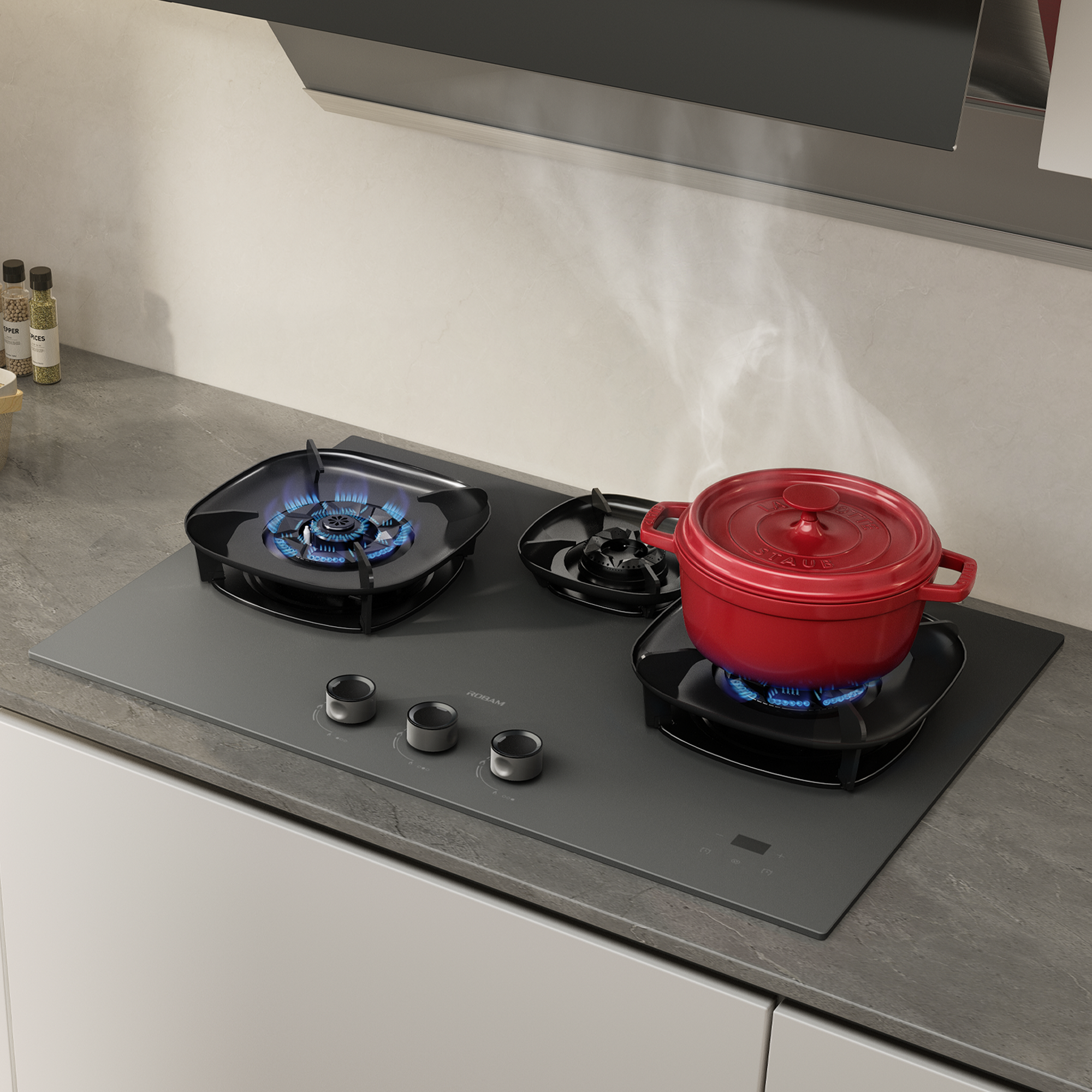 ROBAM FireCube - 30英寸（3个炉头）