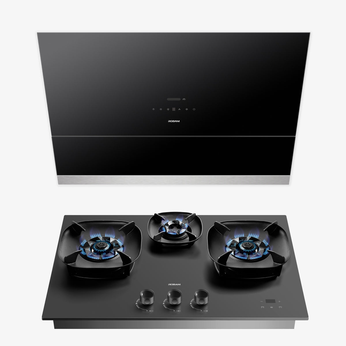 ROBAM 30-Inch R-MAX3 抽油煙機＋FireCube 爐具組合