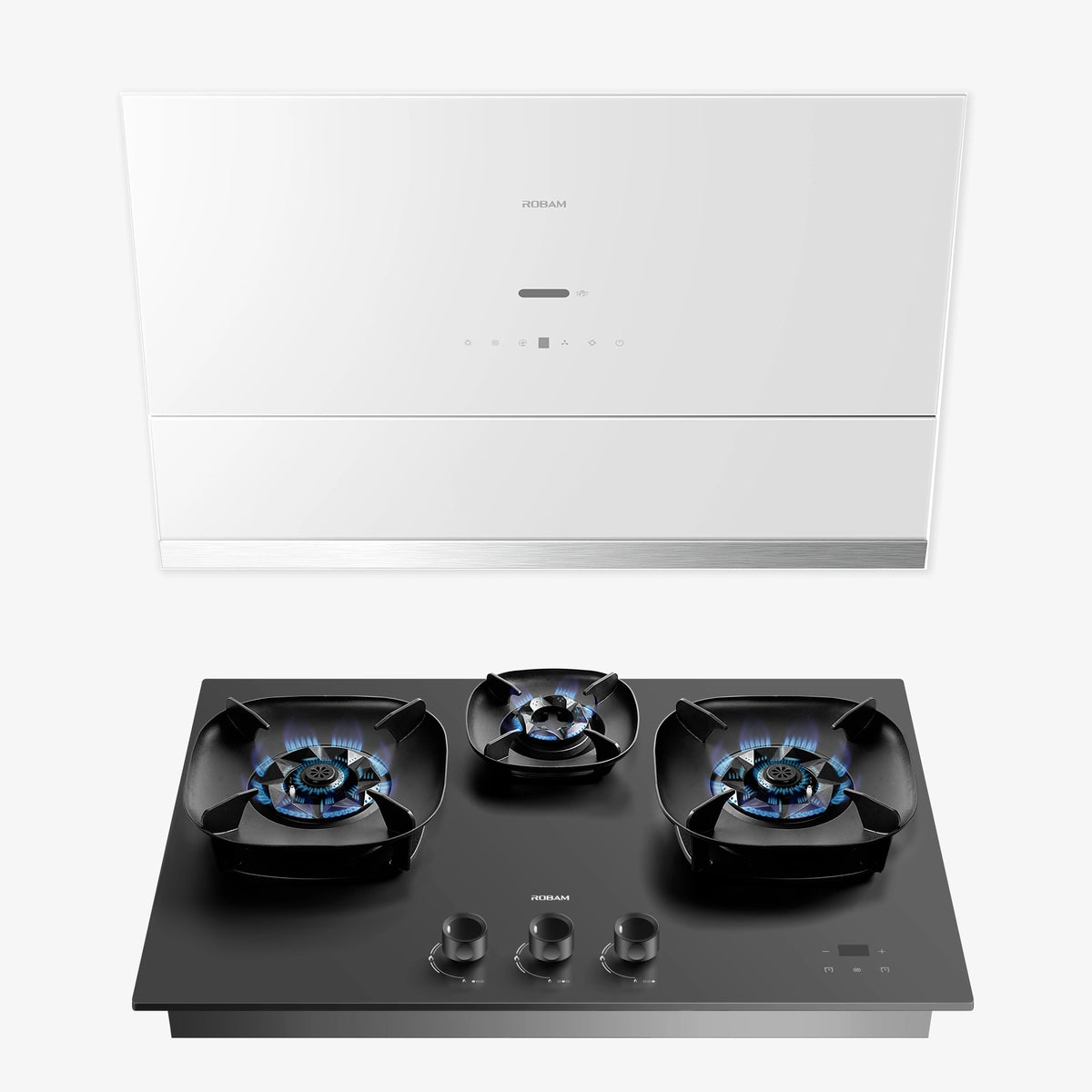 ROBAM 30-Inch R-MAX3 Range Hood + FireCube Cooktop Bundle
