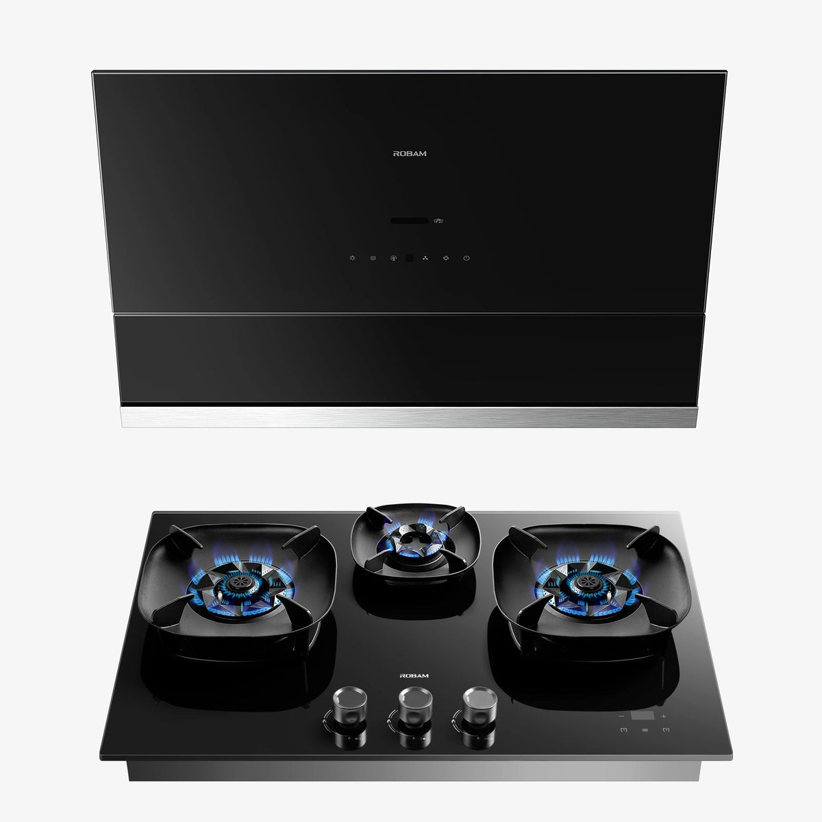 ROBAM 30-Inch R-MAX3 Range Hood + FireCube Cooktop Bundle