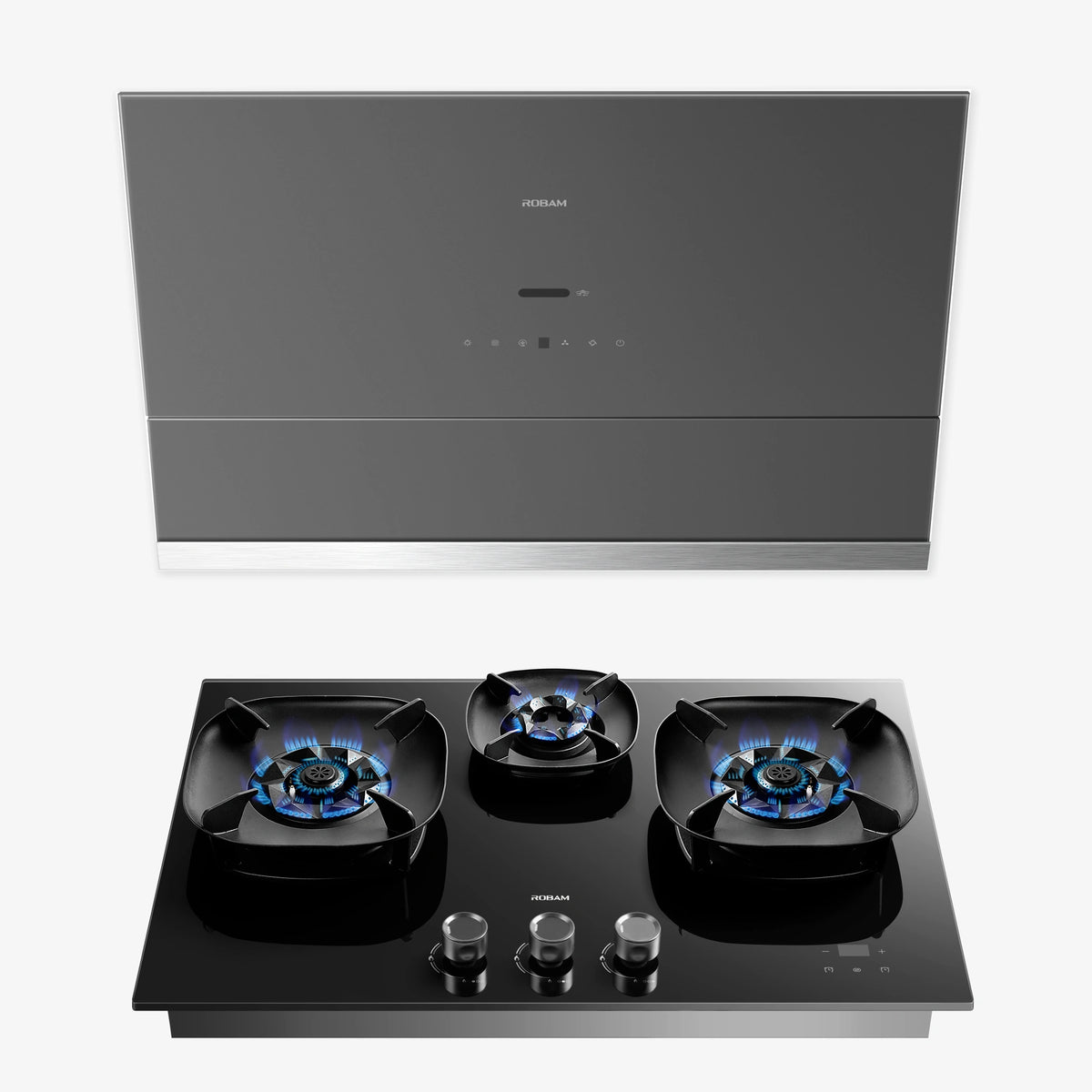 ROBAM 30-Inch R-MAX3 Range Hood + FireCube Cooktop Bundle