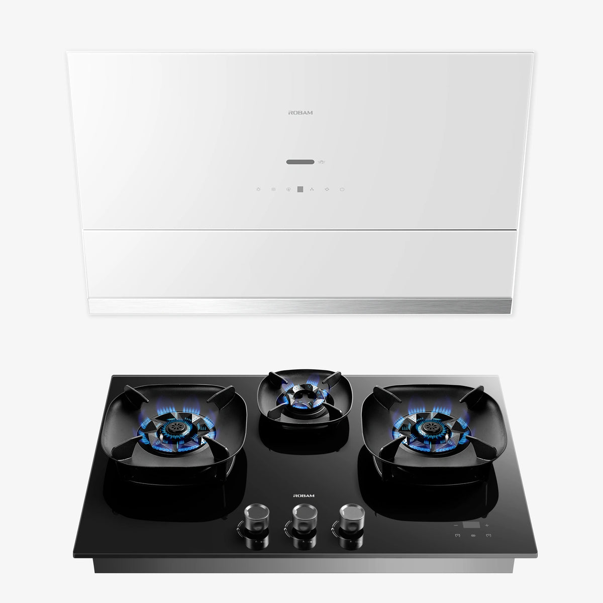 ROBAM 30-Inch R-MAX3 Range Hood + FireCube Cooktop Bundle