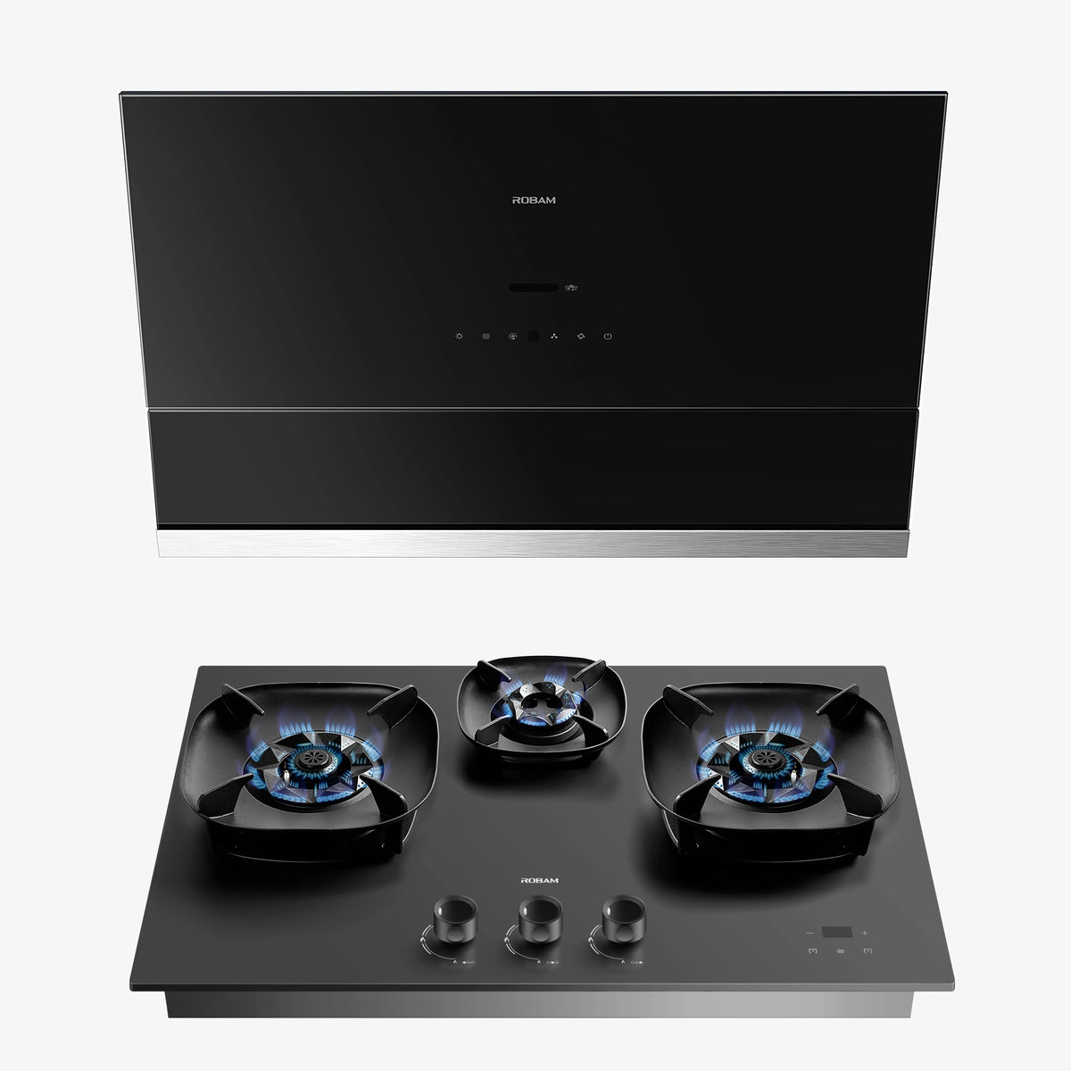 ROBAM 30-Inch R-MAX3 Range Hood + FireCube Cooktop Bundle