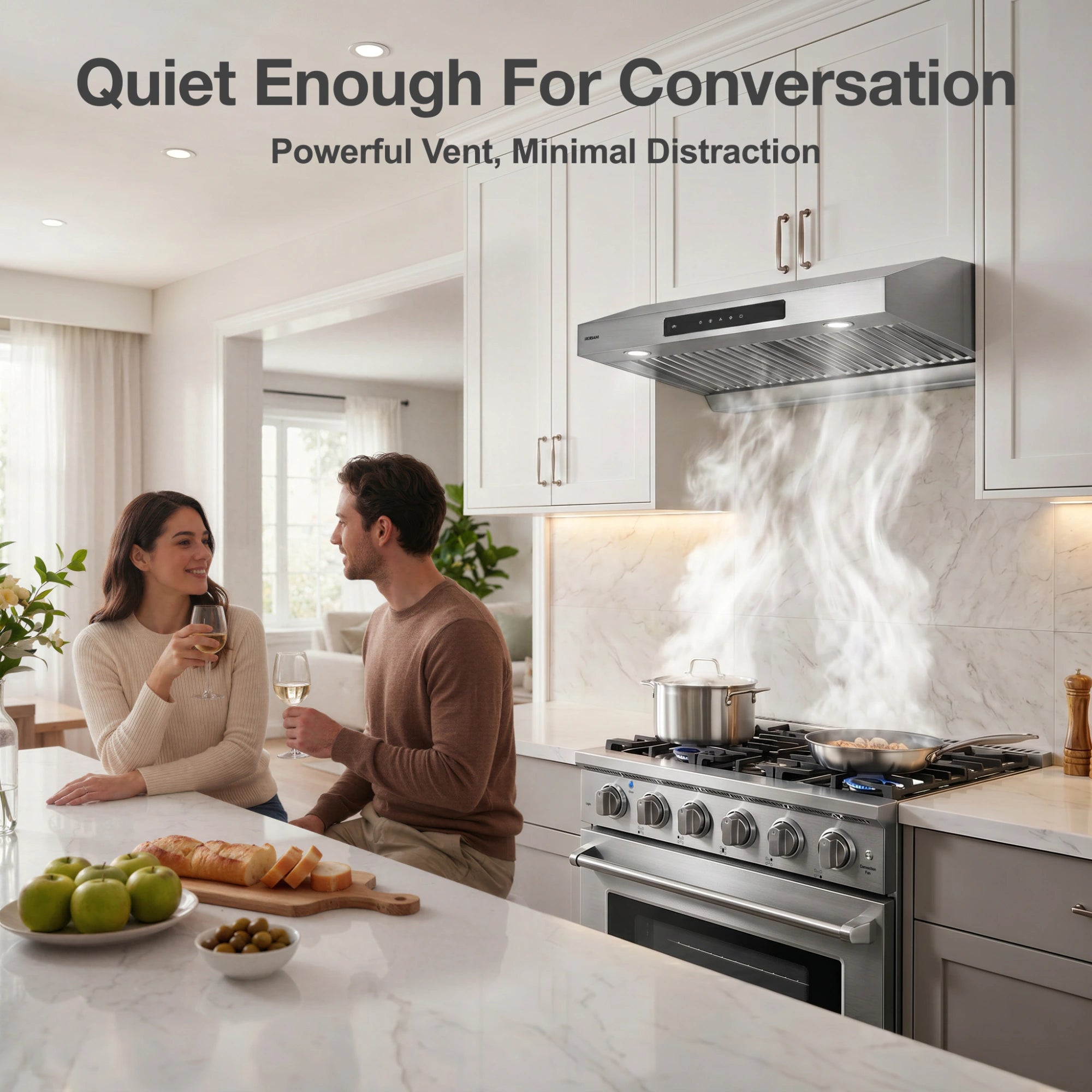 30"  Convertible Under-Cabinet Range Hood — 1000 CFM, Gesture Control | ROBAM U3
