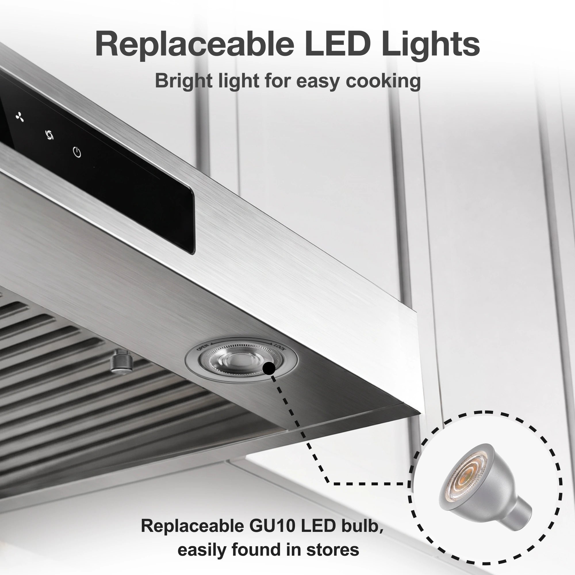 30"  Convertible Under-Cabinet Range Hood — 1000 CFM, Gesture Control | ROBAM U3