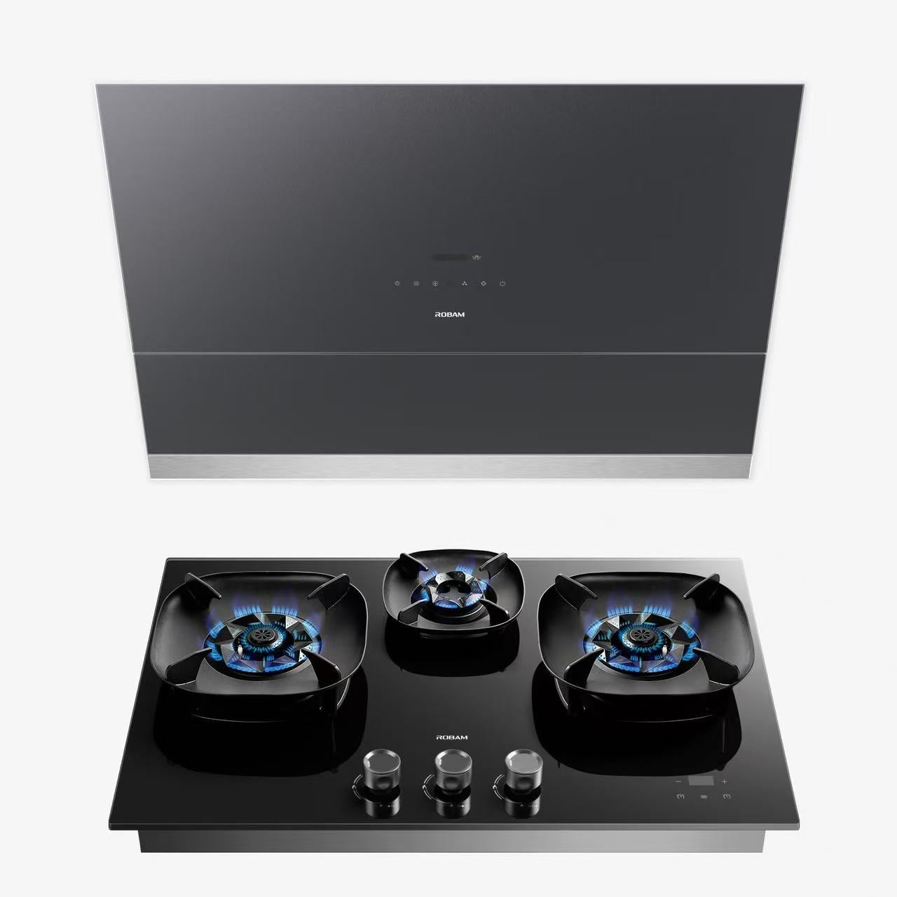 ROBAM 30-Inch R-MAX3 抽油煙機＋FireCube 爐具組合