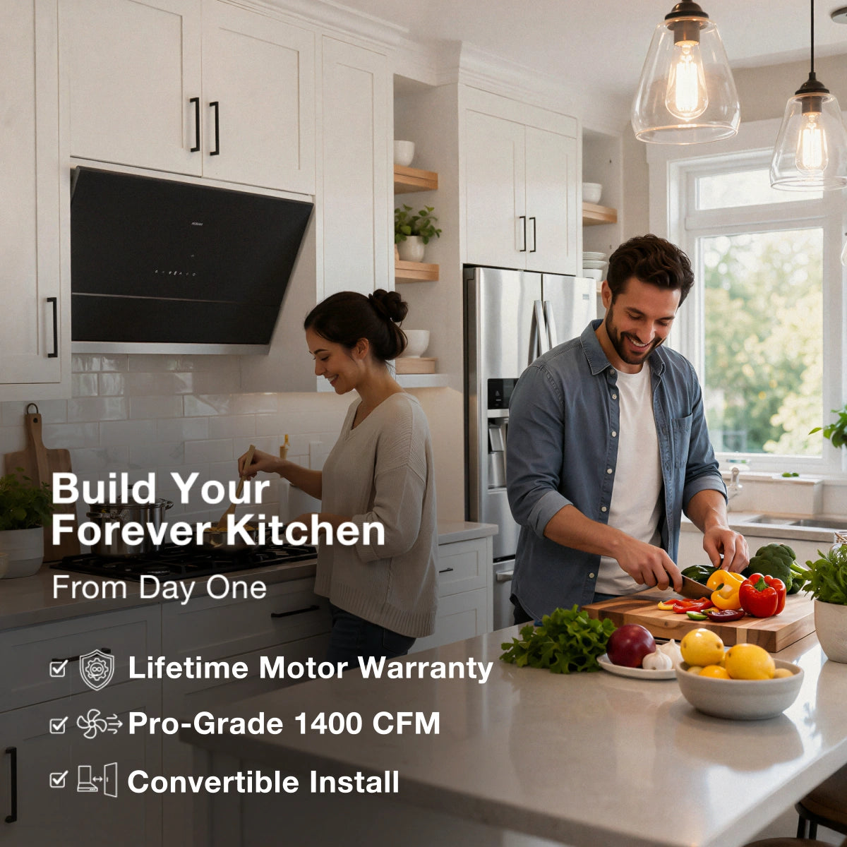 ROBAM R-Max3: 1200/1400 CFM Smart Auto-Sync Range Hood
