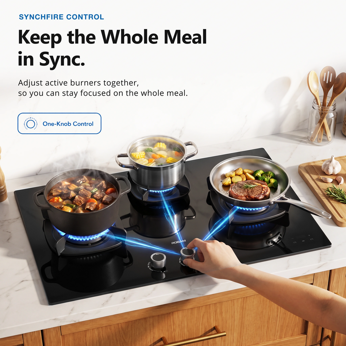 ROBAM FireCube - 30" (3 Burners)