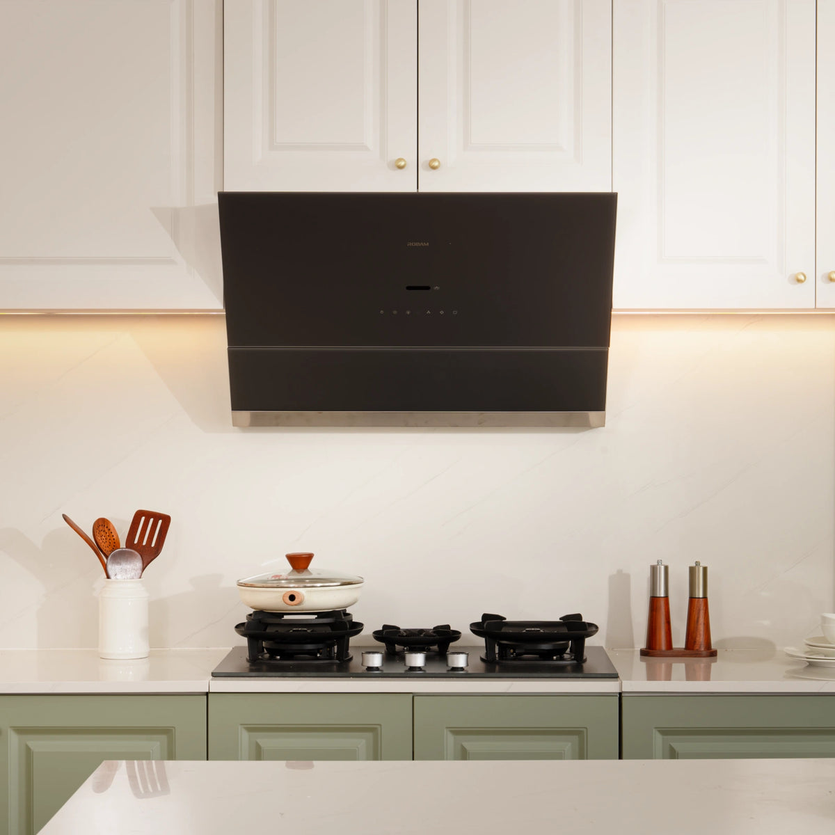 ROBAM 30-Inch R-MAX3 抽油煙機＋FireCube 爐具組合