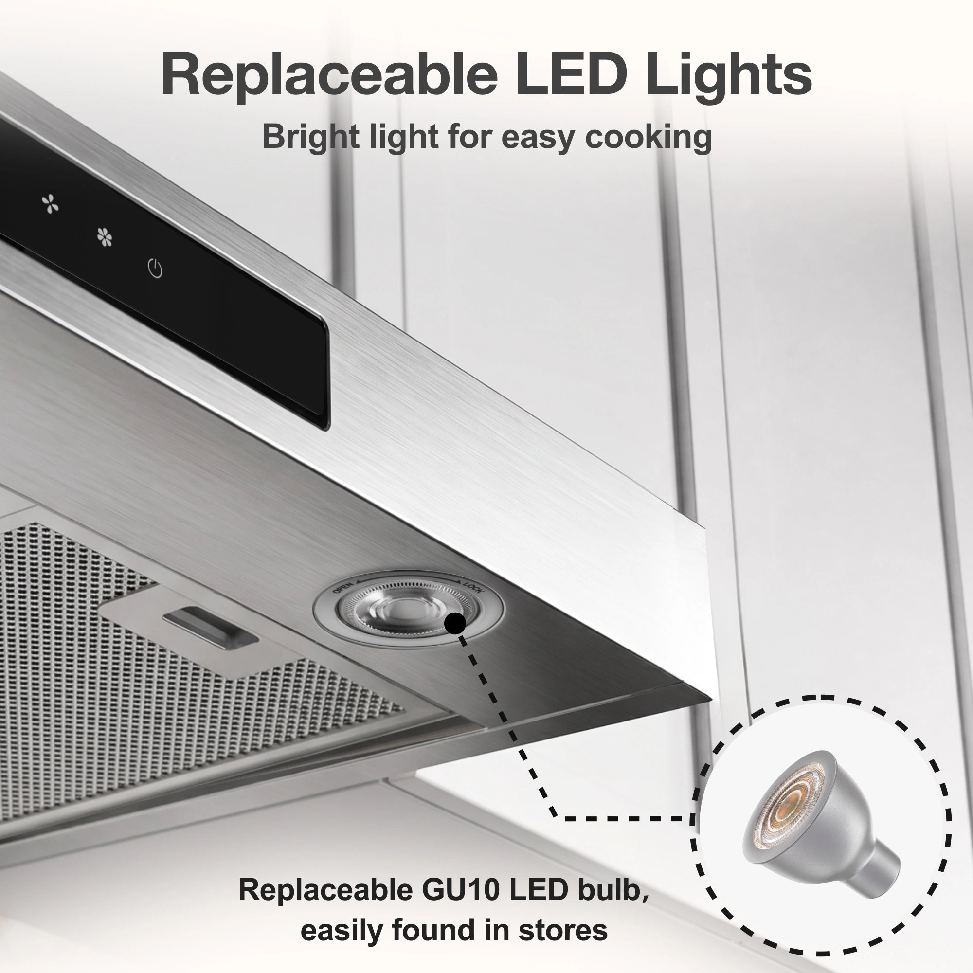 under the cabinet range hood 30