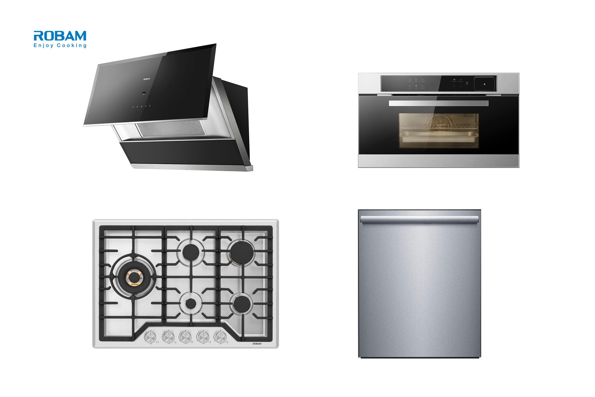 4 Pieces Bundle B: A672 + CQ762S + G513 + W652S - ROBAM