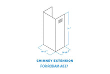 Load image into Gallery viewer, ROBAM - A837 Chimney Extension - ROBAM Living