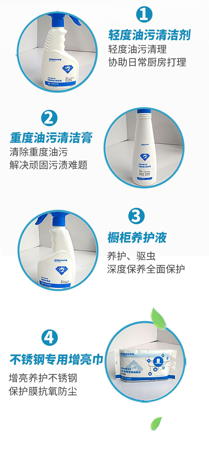 ROBAM- Kitchen Cleaning Set ( 4 Pieces) - ROBAM